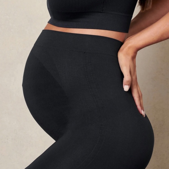 Brand New BLANQI Everyday Maternity Belly Support Leggings - Black /Medium - Picture 3 of 5